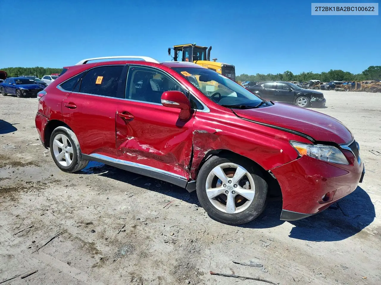 2011 Lexus Rx350 VIN: 2T2BK1BA2BC100622 Lot: 56092596