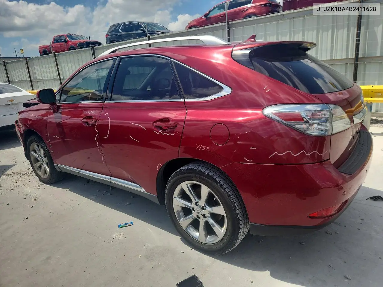 2011 Lexus Rx 350 VIN: JTJZK1BA4B2411628 Lot: 57446786