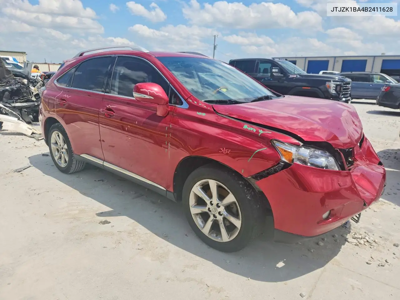 2011 Lexus Rx 350 VIN: JTJZK1BA4B2411628 Lot: 57446786