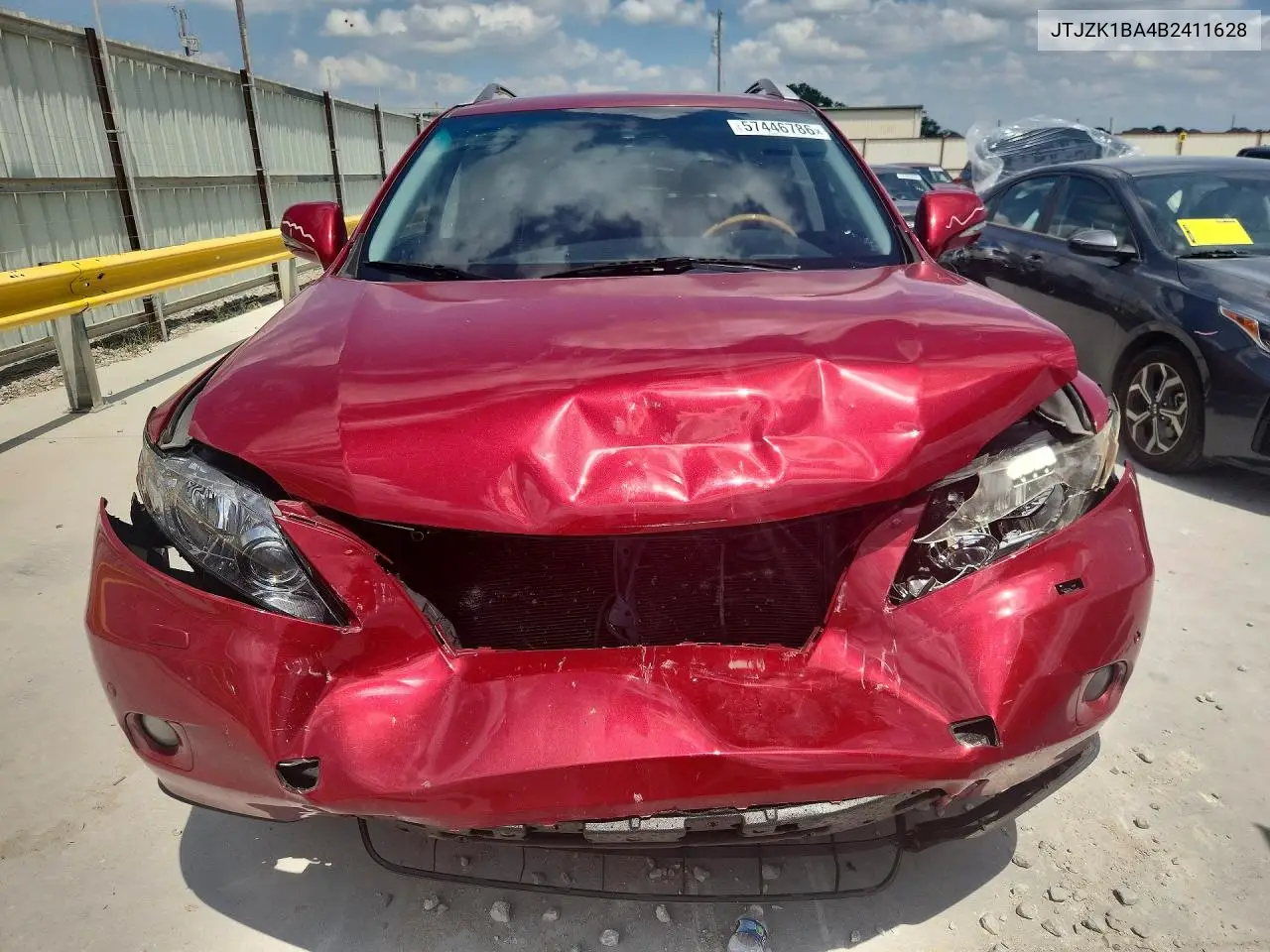 2011 Lexus Rx 350 VIN: JTJZK1BA4B2411628 Lot: 57446786