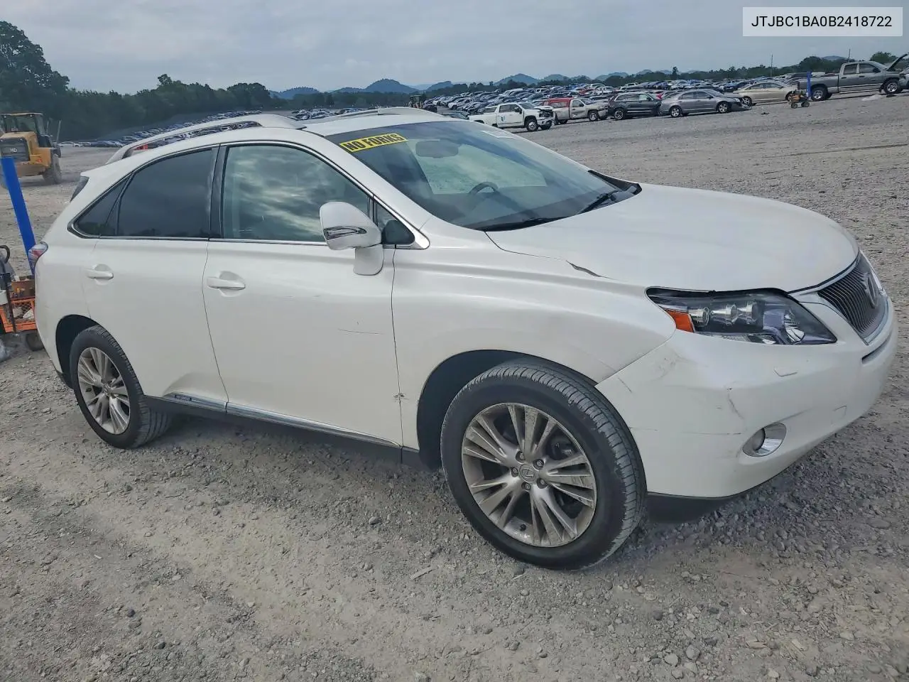 2011 Lexus Rx 450H VIN: JTJBC1BA0B2418722 Lot: 59760256