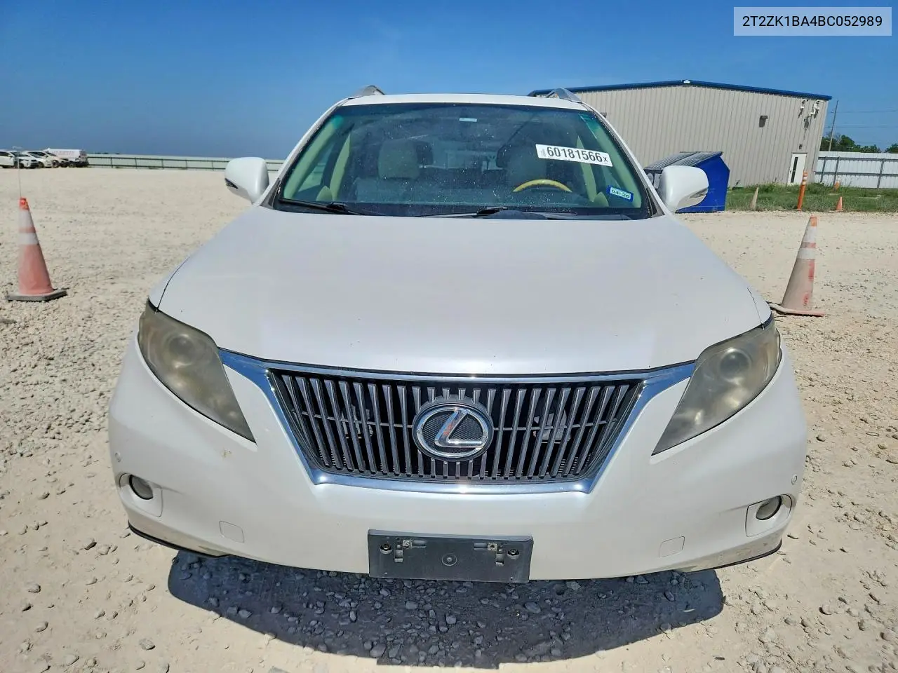 2011 Lexus Rx 350 VIN: 2T2ZK1BA4BC052989 Lot: 60181566