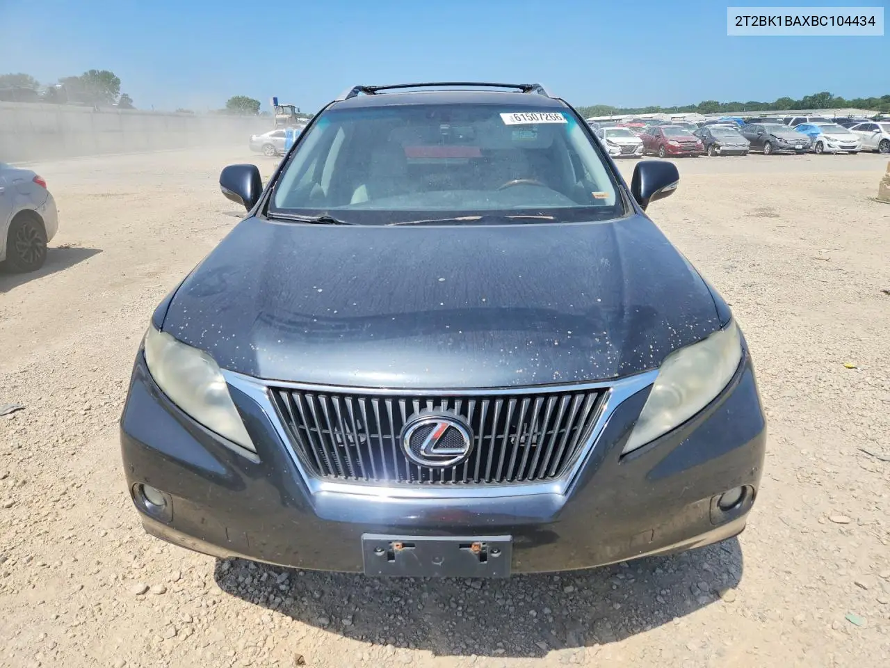 2011 Lexus Rx 350 VIN: 2T2BK1BAXBC104434 Lot: 61507266