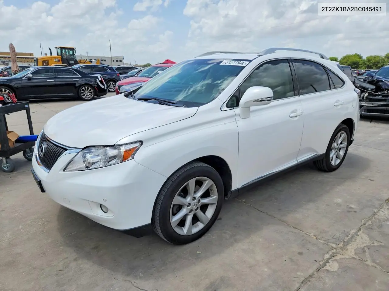 2011 Lexus Rx 350 VIN: 2T2ZK1BA2BC045491 Lot: 61517846