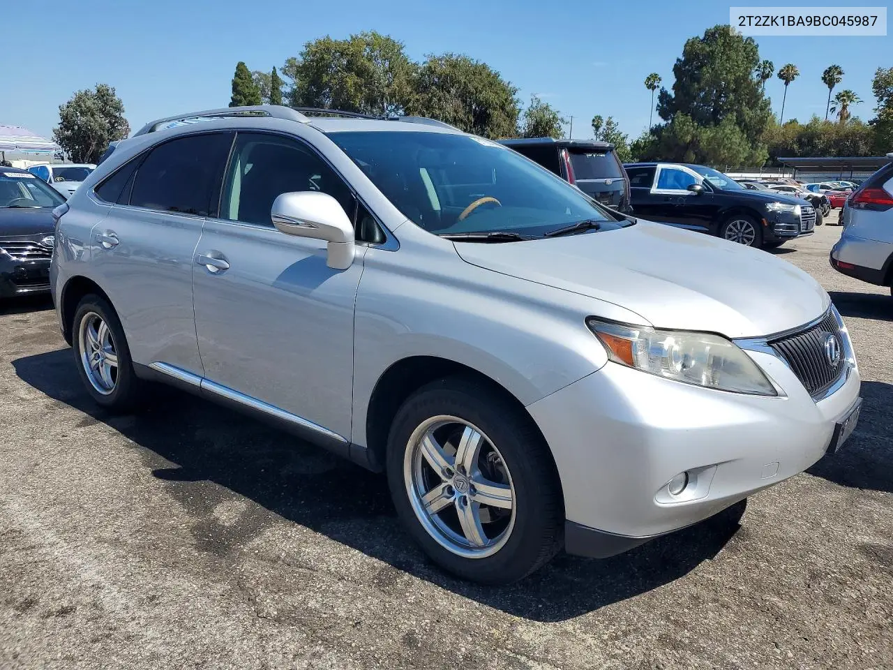 2011 Lexus Rx 350 VIN: 2T2ZK1BA9BC045987 Lot: 61750196
