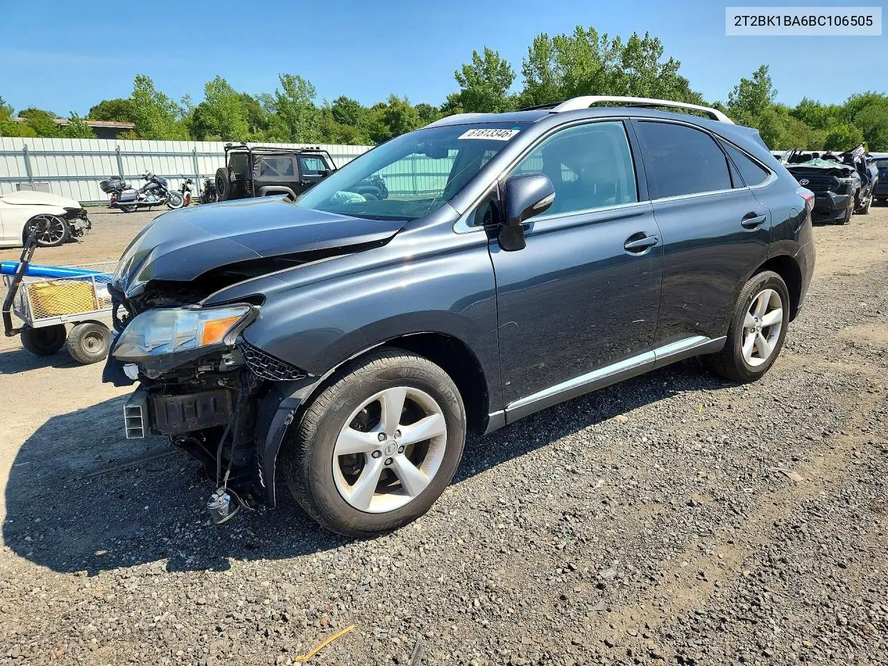 2011 Lexus Rx 350 VIN: 2T2BK1BA6BC106505 Lot: 61813346