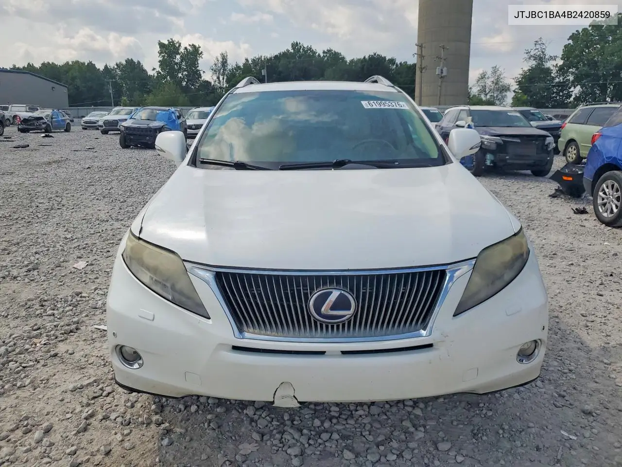 2011 Lexus Rx 450H VIN: JTJBC1BA4B2420859 Lot: 61995376