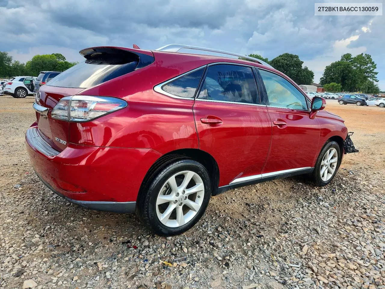 2012 Lexus Rx 350 VIN: 2T2BK1BA6CC130059 Lot: 59638046
