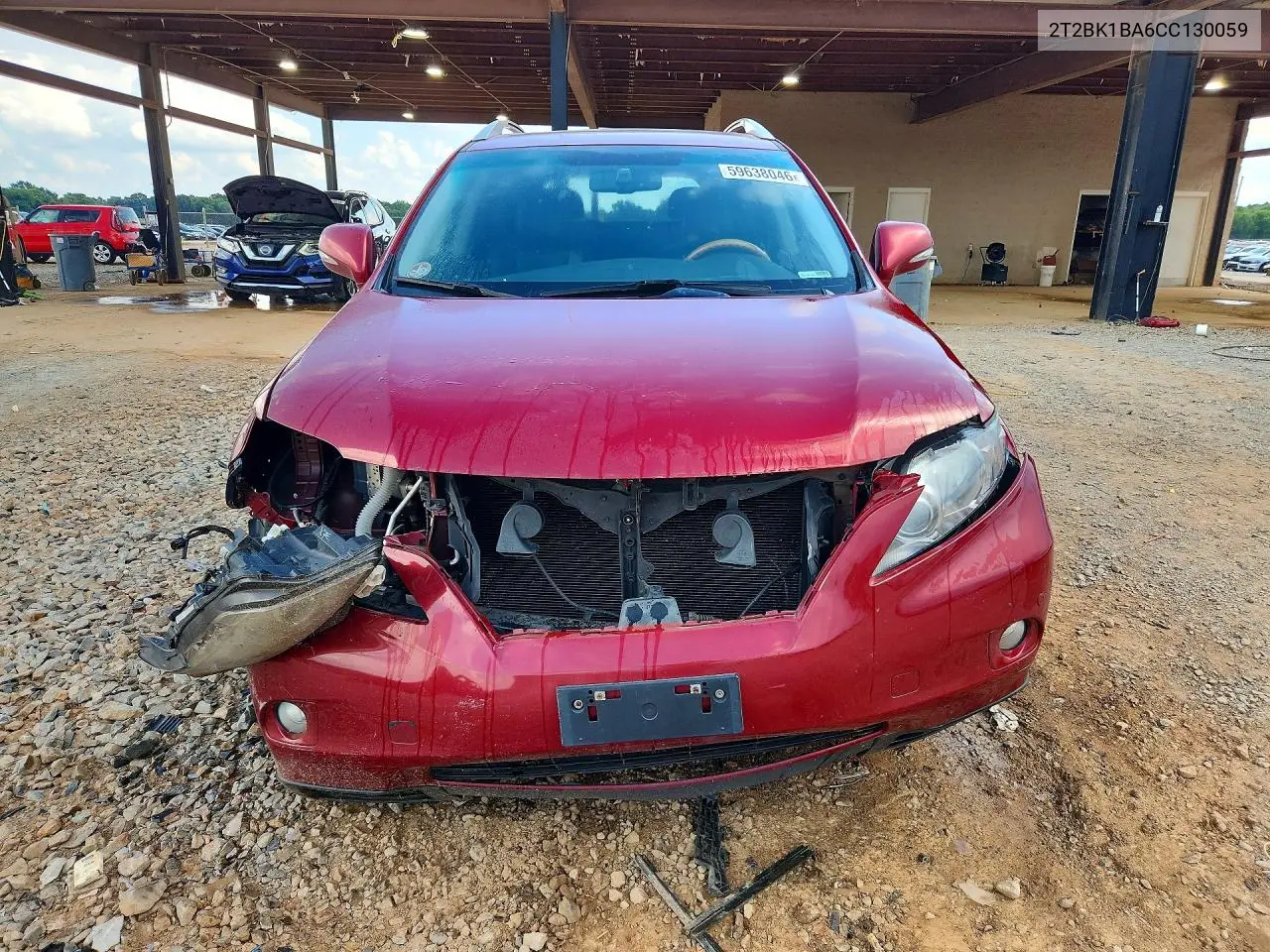 2012 Lexus Rx 350 VIN: 2T2BK1BA6CC130059 Lot: 59638046