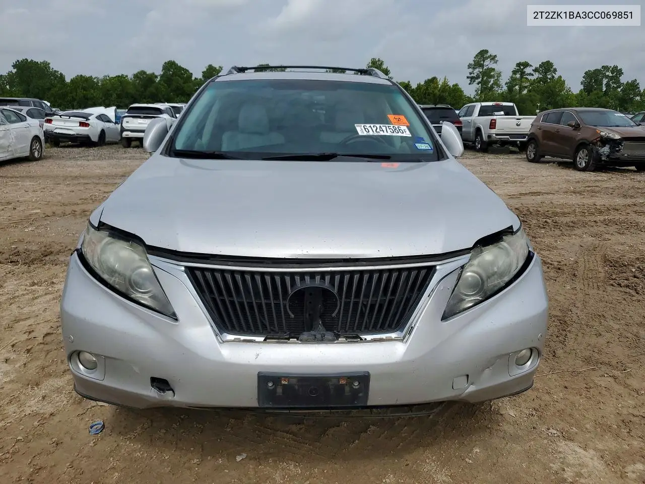 2012 Lexus Rx 350 VIN: 2T2ZK1BA3CC069851 Lot: 61247586