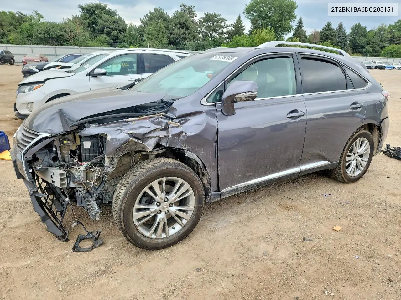 2013 Lexus Rx 350 Base VIN: 2T2BK1BA6DC205151 Lot: 61616306