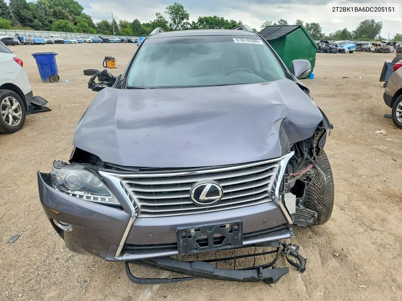 2013 Lexus Rx 350 Base VIN: 2T2BK1BA6DC205151 Lot: 61616306