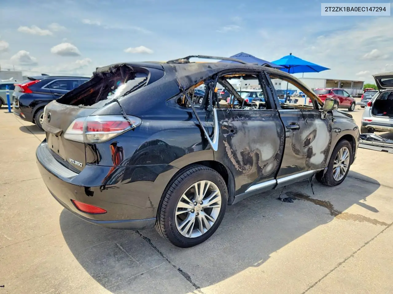 2014 Lexus Rx 350 VIN: 2T2ZK1BA0EC147294 Lot: 55079766