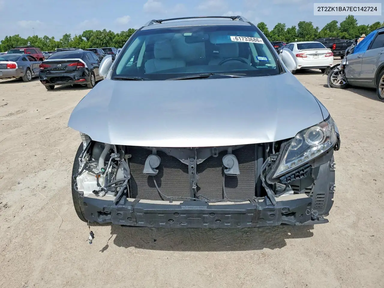 2014 Lexus Rx 350 VIN: 2T2ZK1BA7EC142724 Lot: 61733686