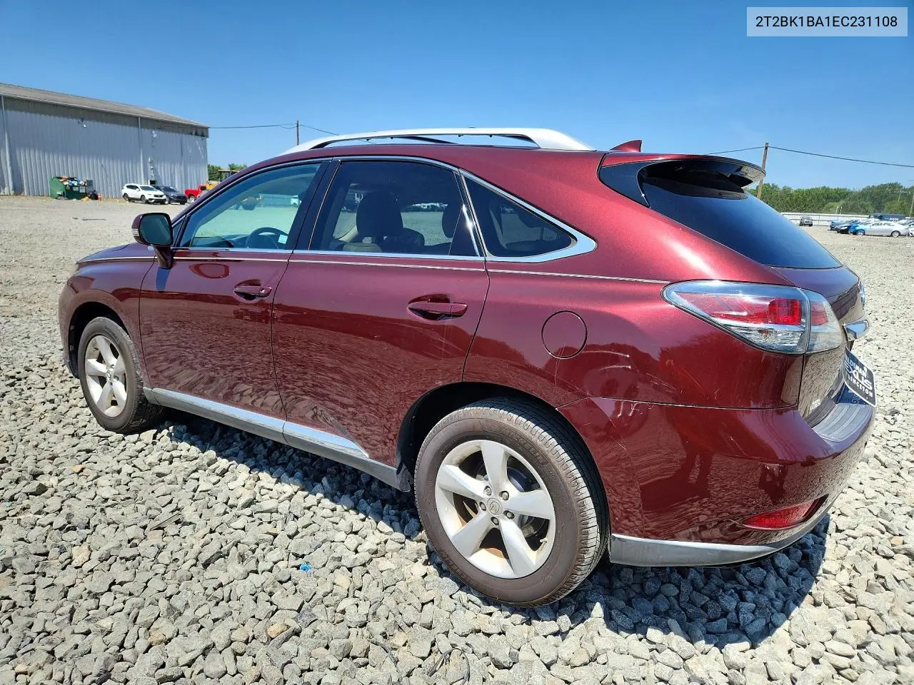 2014 Lexus Rx 350 Base VIN: 2T2BK1BA1EC231108 Lot: 61766436
