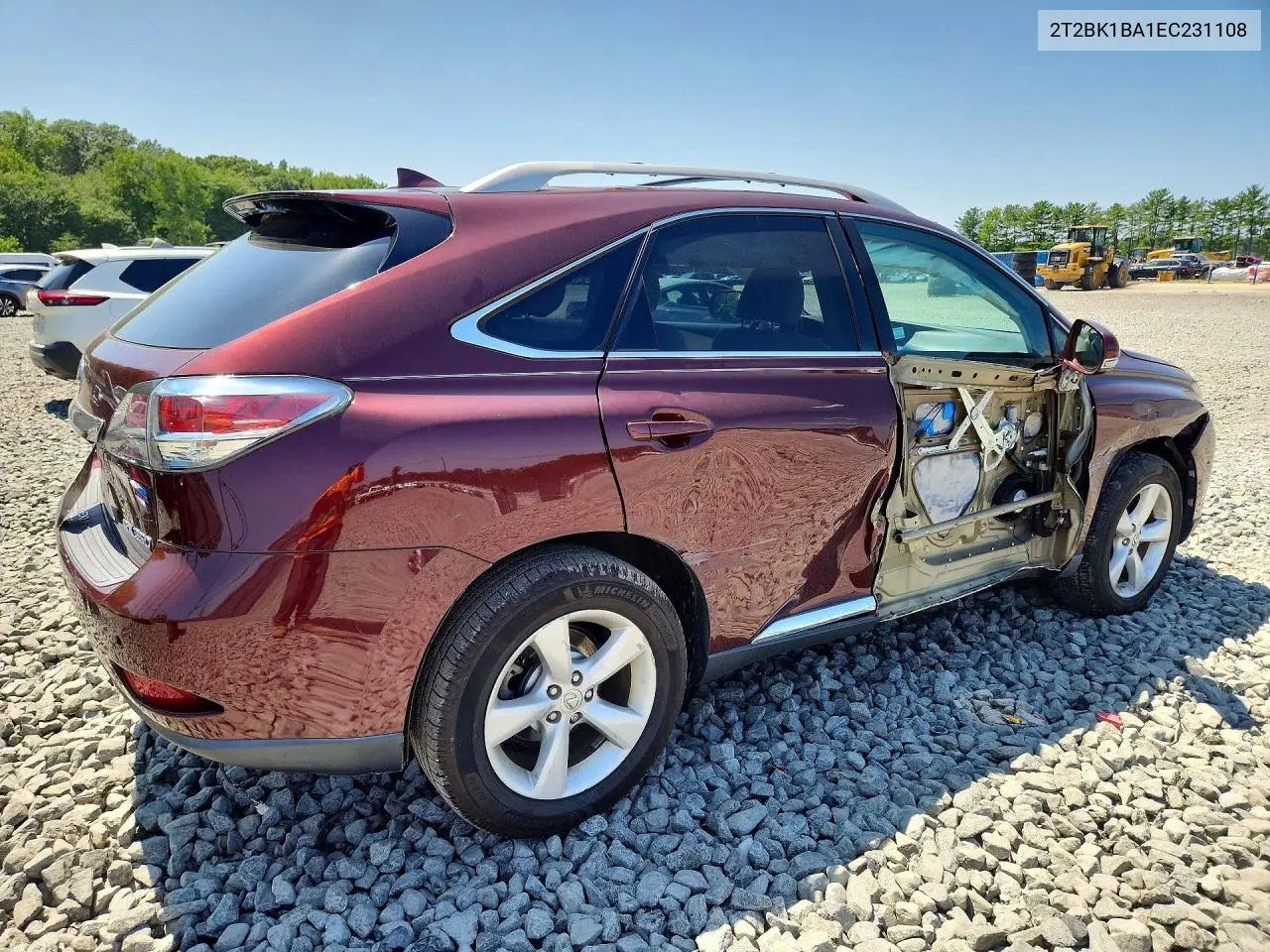 2014 Lexus Rx 350 Base VIN: 2T2BK1BA1EC231108 Lot: 61766436