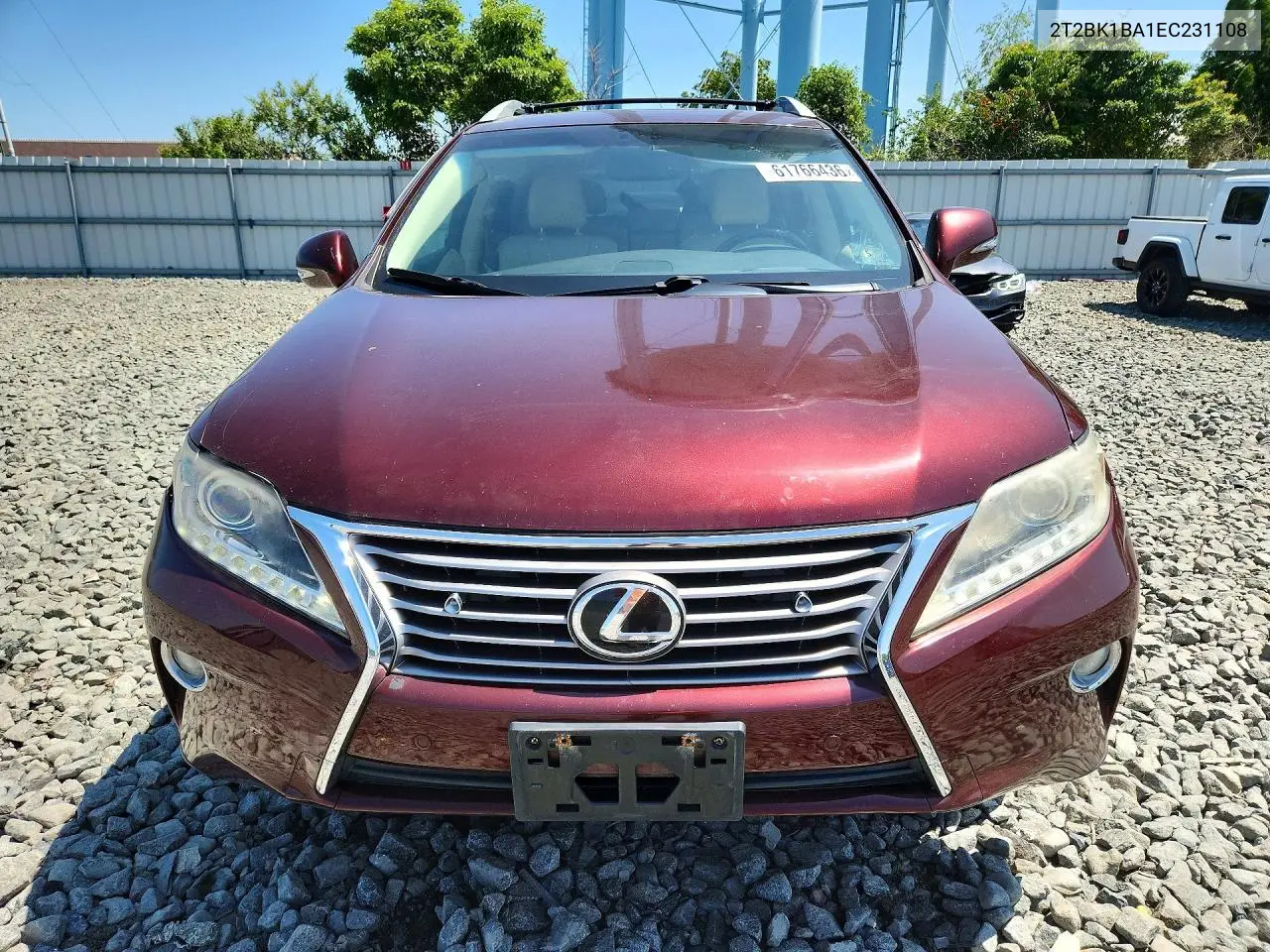 2014 Lexus Rx 350 Base VIN: 2T2BK1BA1EC231108 Lot: 61766436