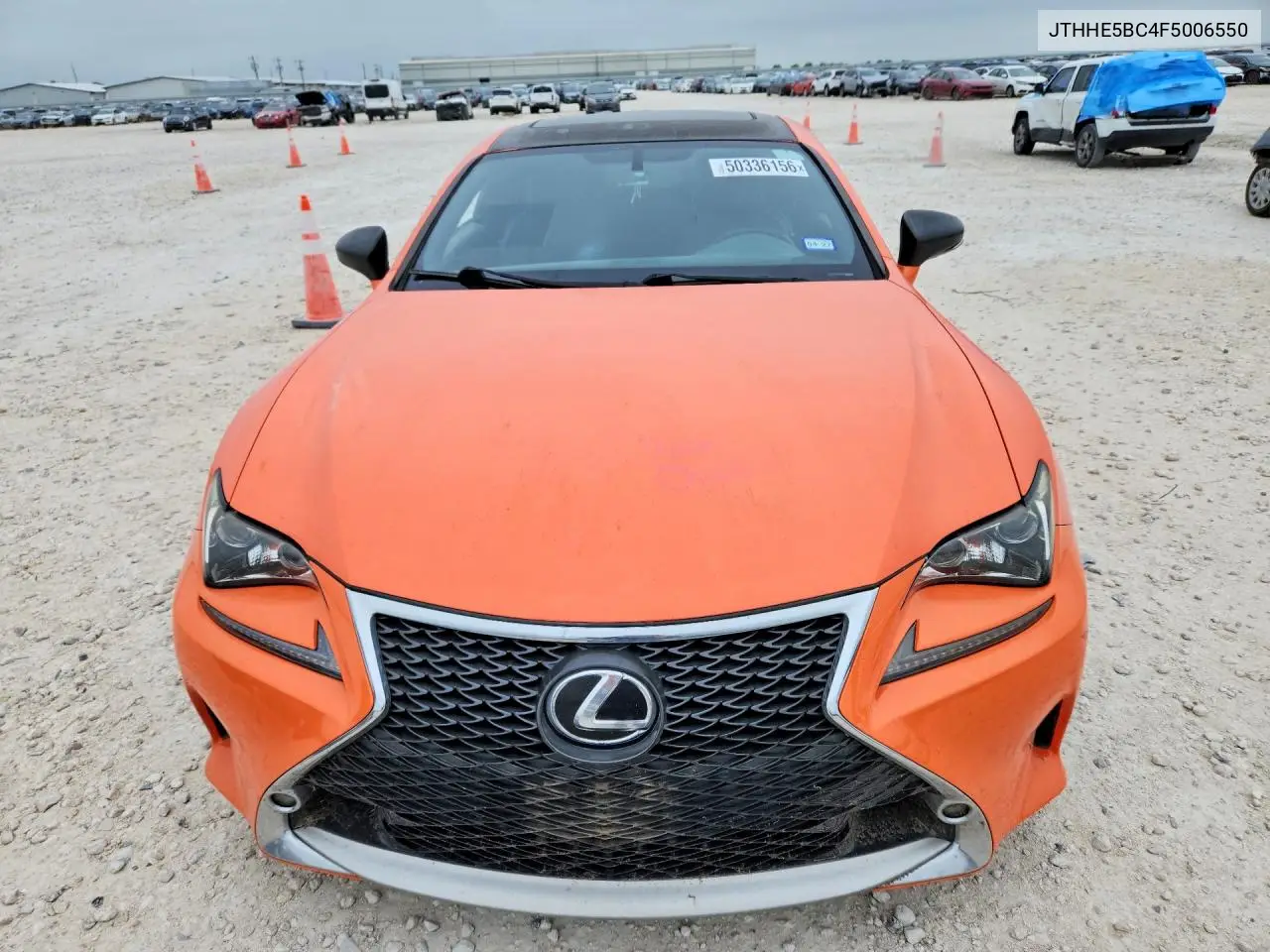2015 Lexus Rc 350 VIN: JTHHE5BC4F5006550 Lot: 50336156