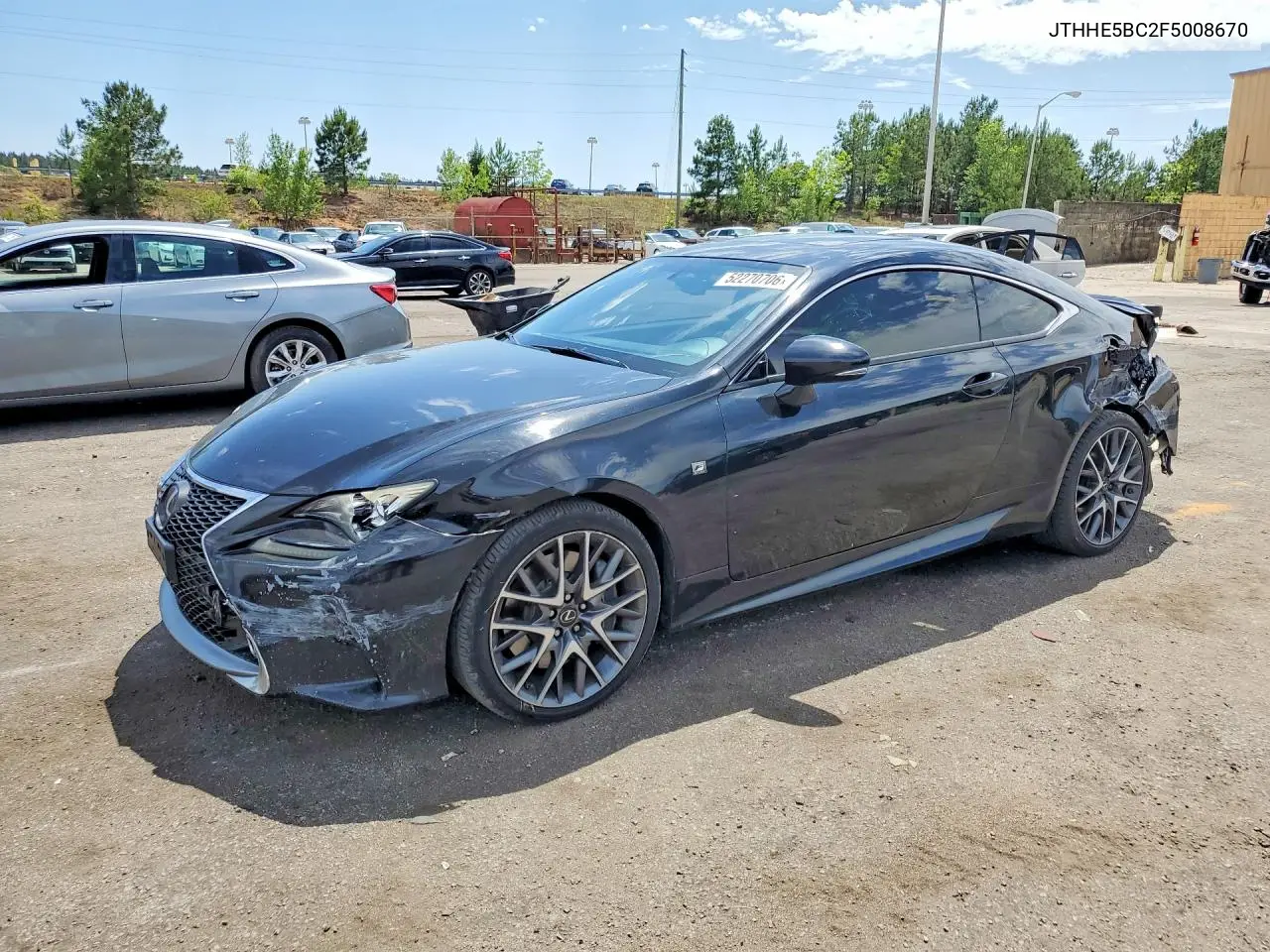 2015 Lexus Rc 350 VIN: JTHHE5BC2F5008670 Lot: 52270706