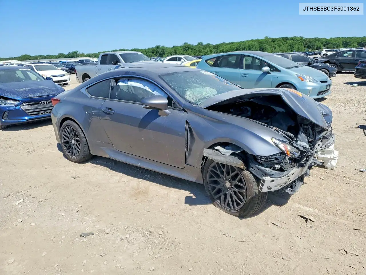 2015 Lexus Rc 350 VIN: JTHSE5BC3F5001362 Lot: 53015176
