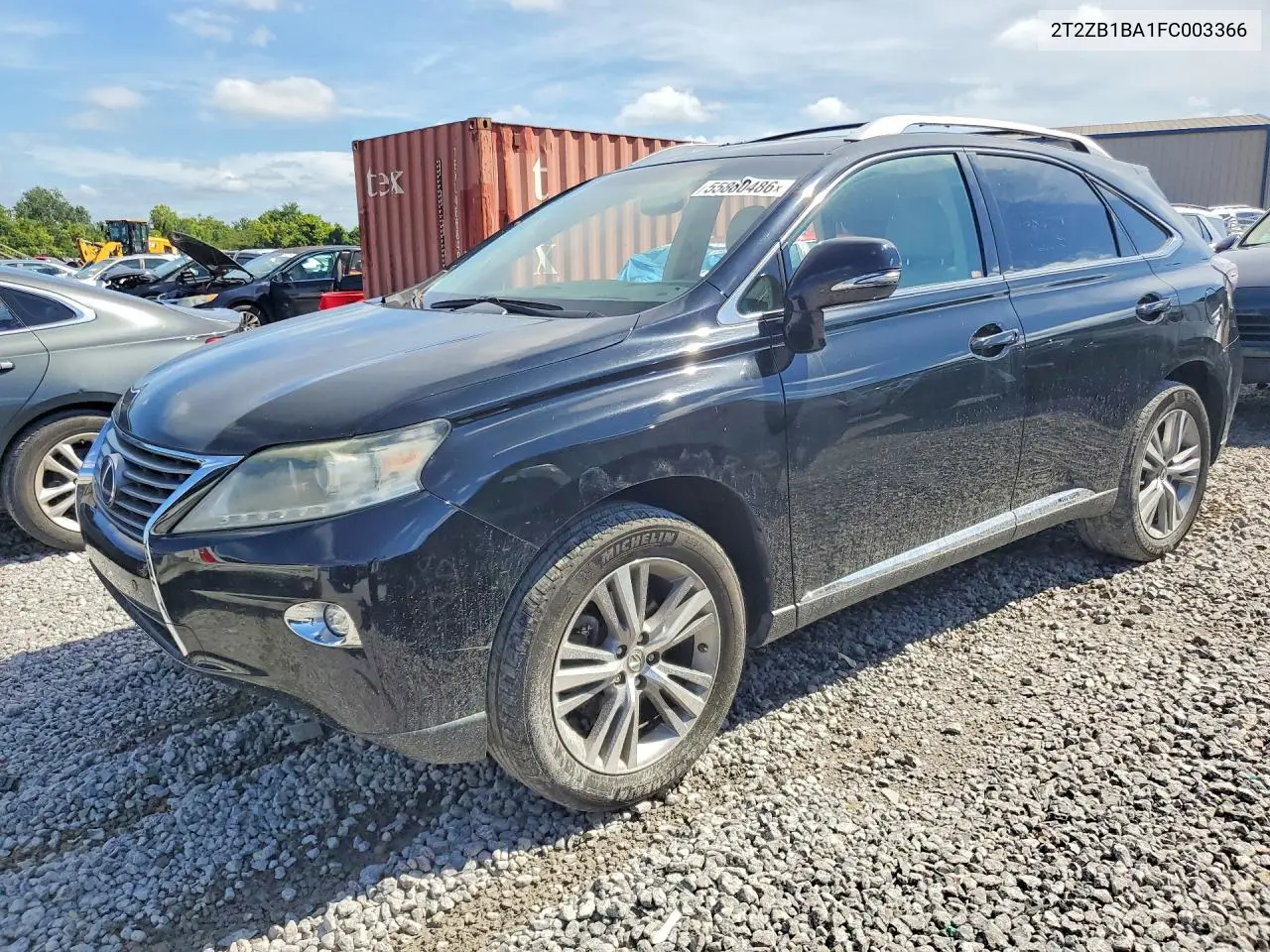 2015 Lexus Rx 450H VIN: 2T2ZB1BA1FC003366 Lot: 55860486