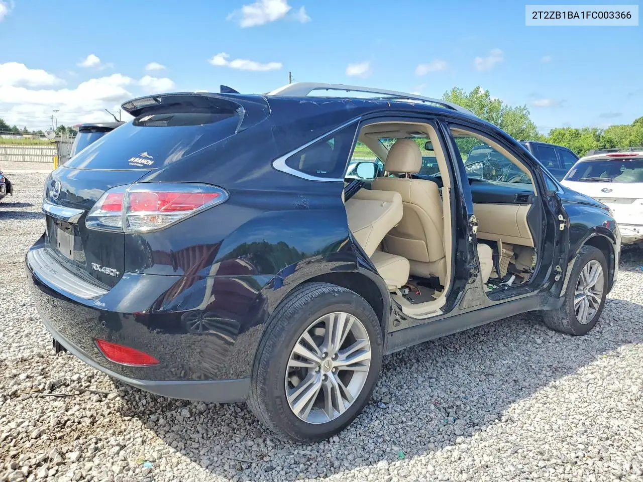 2015 Lexus Rx 450H VIN: 2T2ZB1BA1FC003366 Lot: 55860486