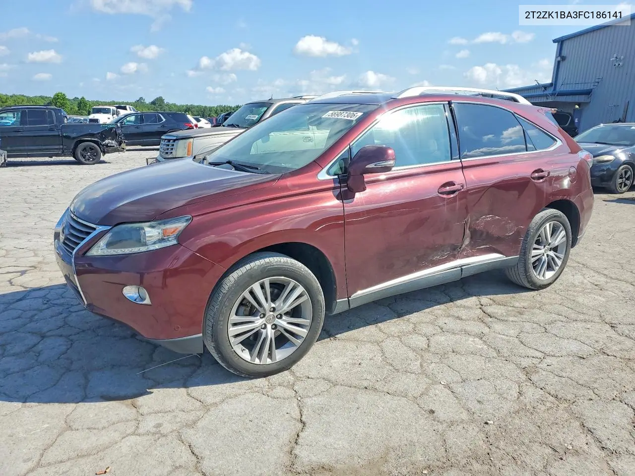 2015 Lexus Rx 350 VIN: 2T2ZK1BA3FC186141 Lot: 56987306