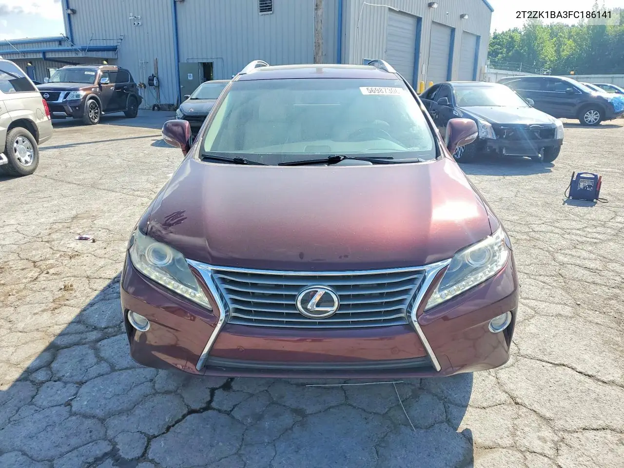 2015 Lexus Rx 350 VIN: 2T2ZK1BA3FC186141 Lot: 56987306