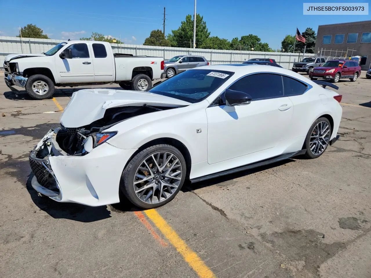 2015 Lexus Rc 350 VIN: JTHSE5BC9F5003973 Lot: 57031866
