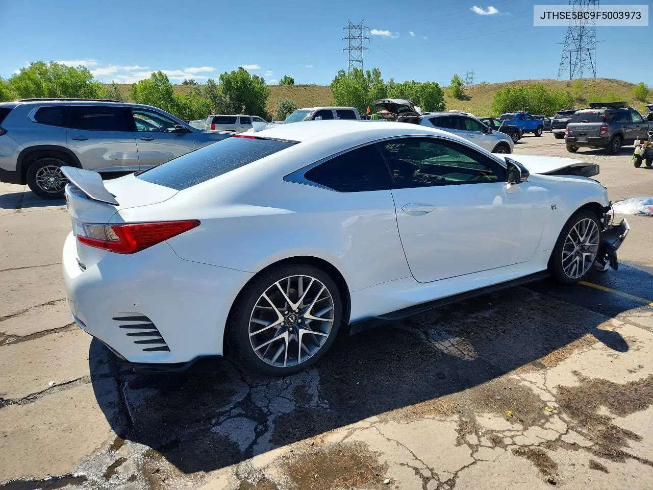 2015 Lexus Rc 350 VIN: JTHSE5BC9F5003973 Lot: 57031866
