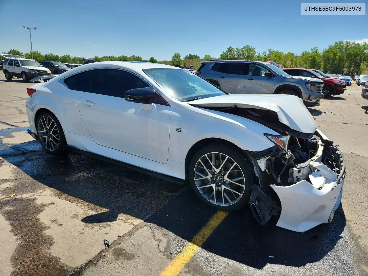 2015 Lexus Rc 350 VIN: JTHSE5BC9F5003973 Lot: 57031866