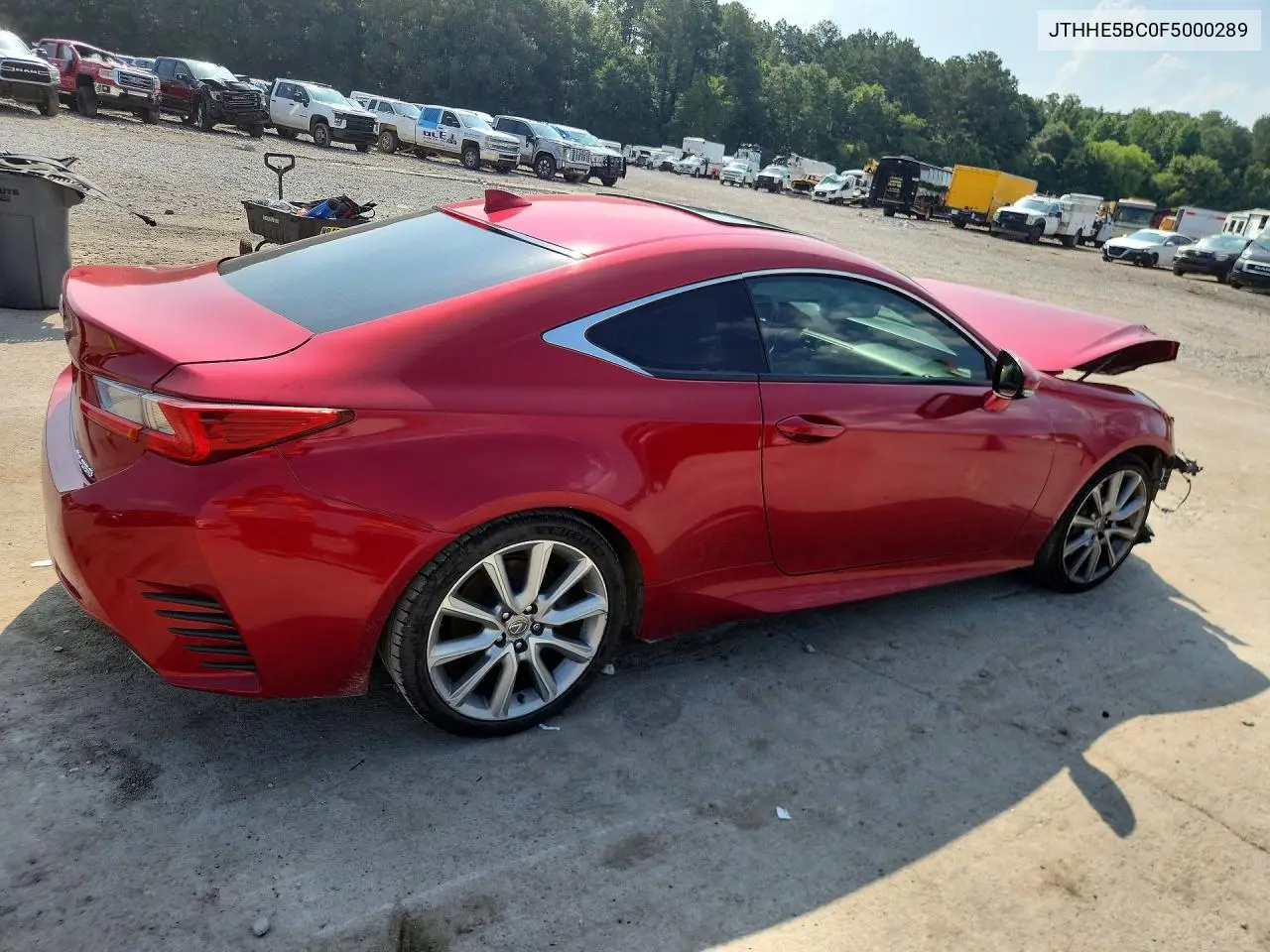 2015 Lexus Rc 350 VIN: JTHHE5BC0F5000289 Lot: 58156116