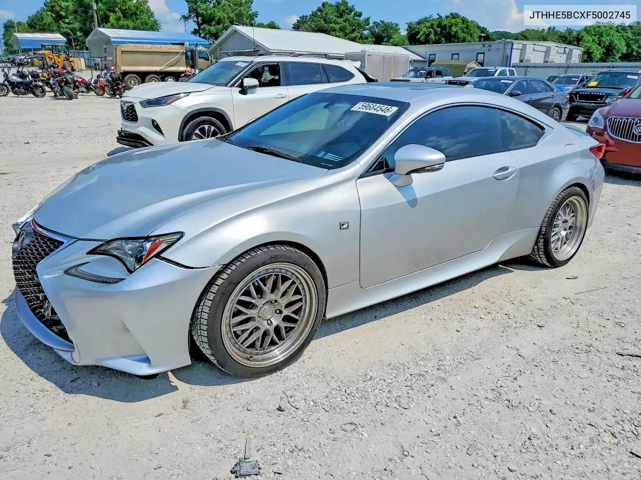 2015 Lexus Rc 350 VIN: JTHHE5BCXF5002745 Lot: 59684546