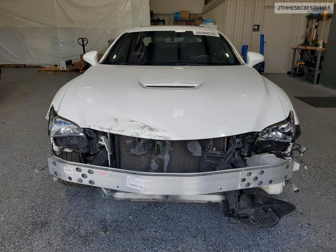 2015 Lexus Rc 350 VIN: JTHHE5BC8F5004655 Lot: 60380226