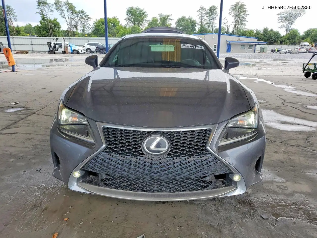 2015 Lexus Rc 350 VIN: JTHHE5BC7F5002850 Lot: 60760766