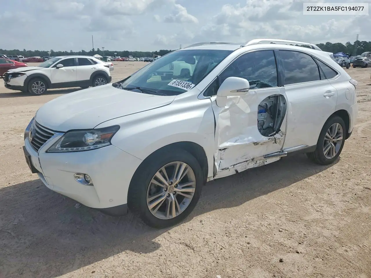 2015 Lexus Rx 350 VIN: 2T2ZK1BA5FC194077 Lot: 61551336