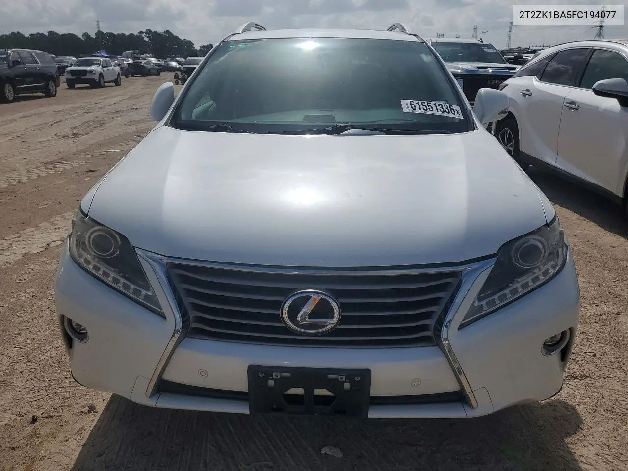 2015 Lexus Rx 350 VIN: 2T2ZK1BA5FC194077 Lot: 61551336