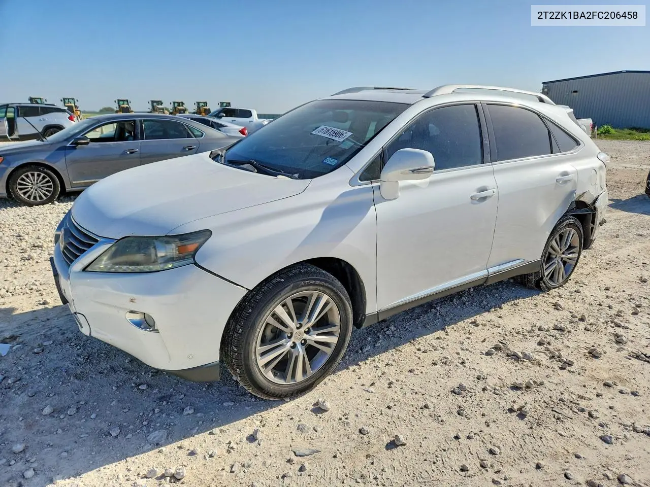 2015 Lexus Rx 350 VIN: 2T2ZK1BA2FC206458 Lot: 61615906