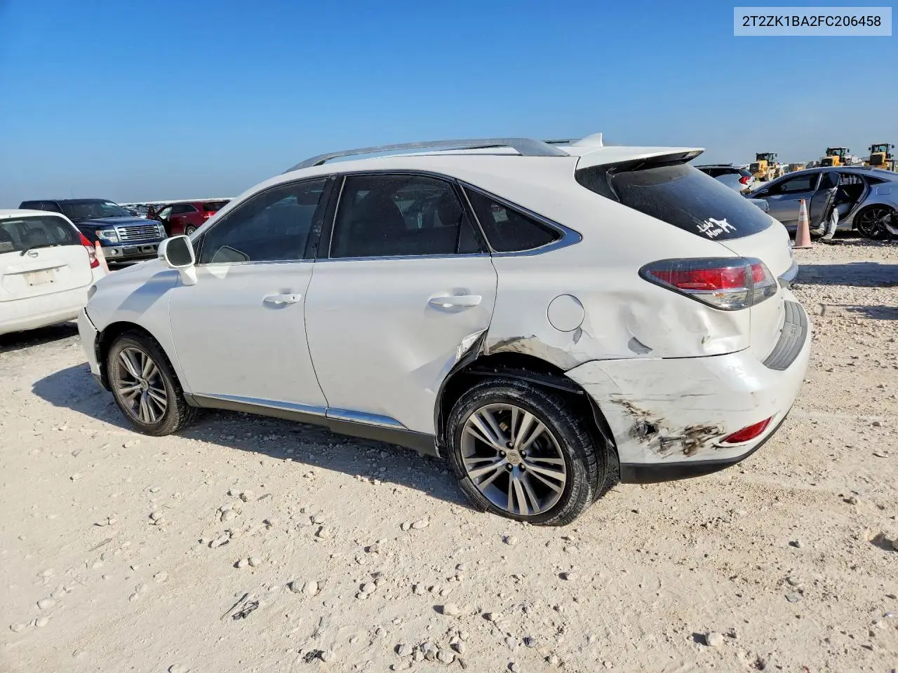 2015 Lexus Rx 350 VIN: 2T2ZK1BA2FC206458 Lot: 61615906
