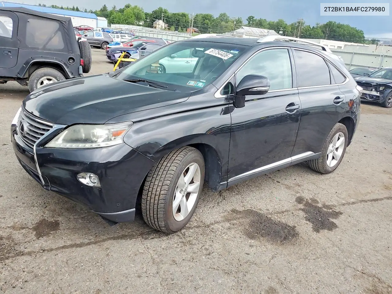 2015 Lexus Rx 350 Base VIN: 2T2BK1BA4FC279980 Lot: 61754406