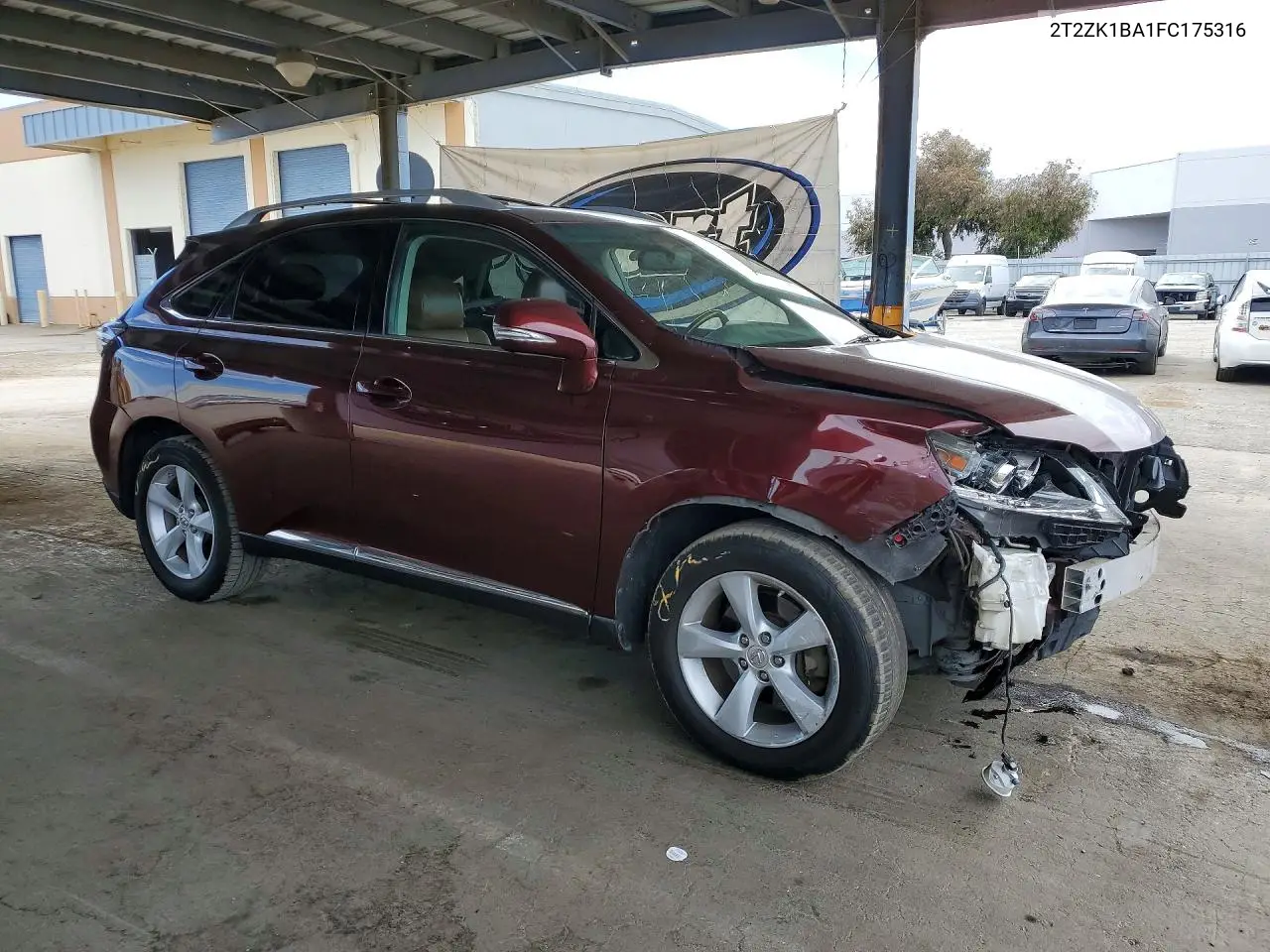 2015 Lexus Rx 350 Base VIN: 2T2ZK1BA1FC175316 Lot: 62074026