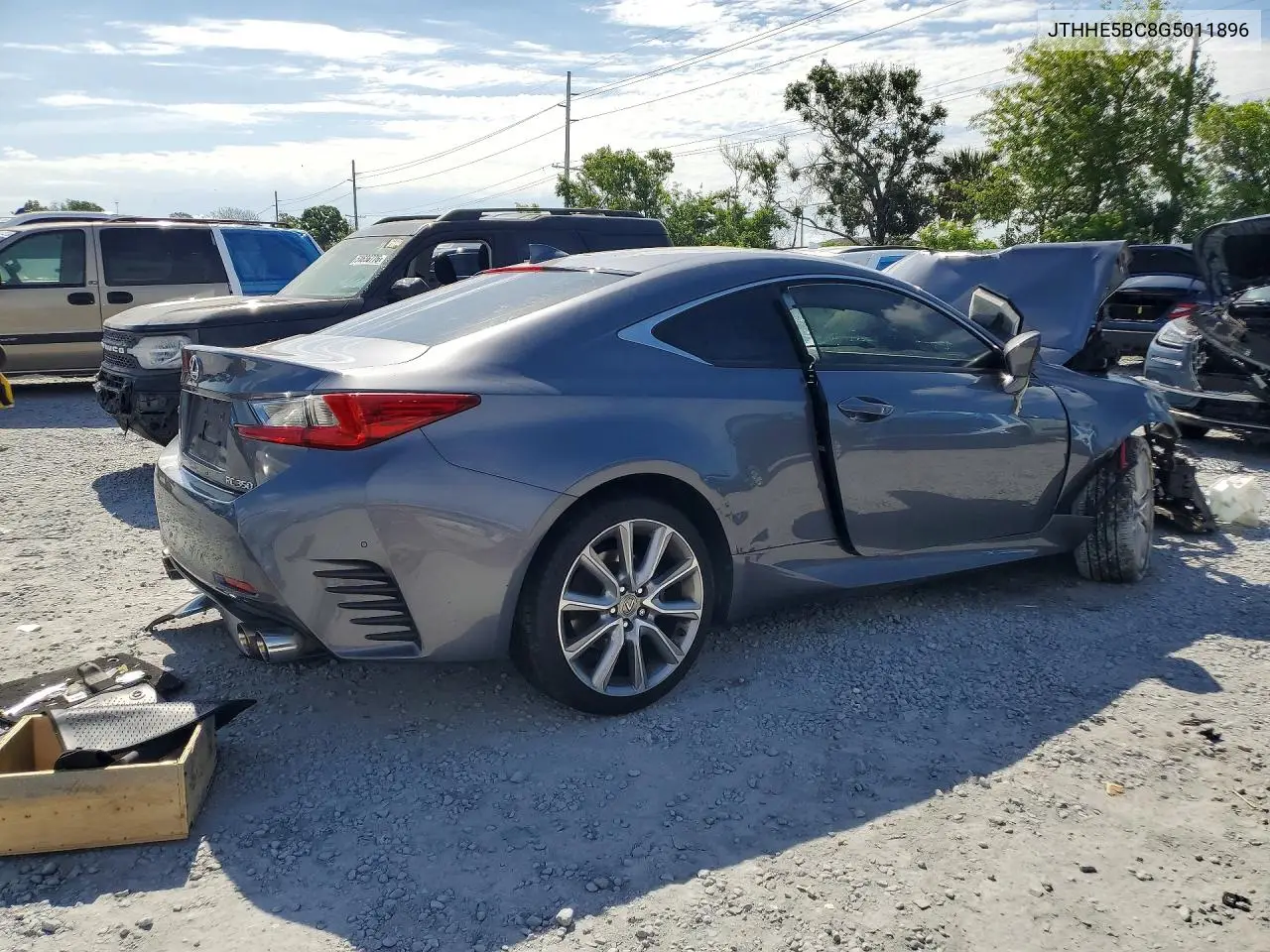 2016 Lexus Rc 350 VIN: JTHHE5BC8G5011896 Lot: 51852676