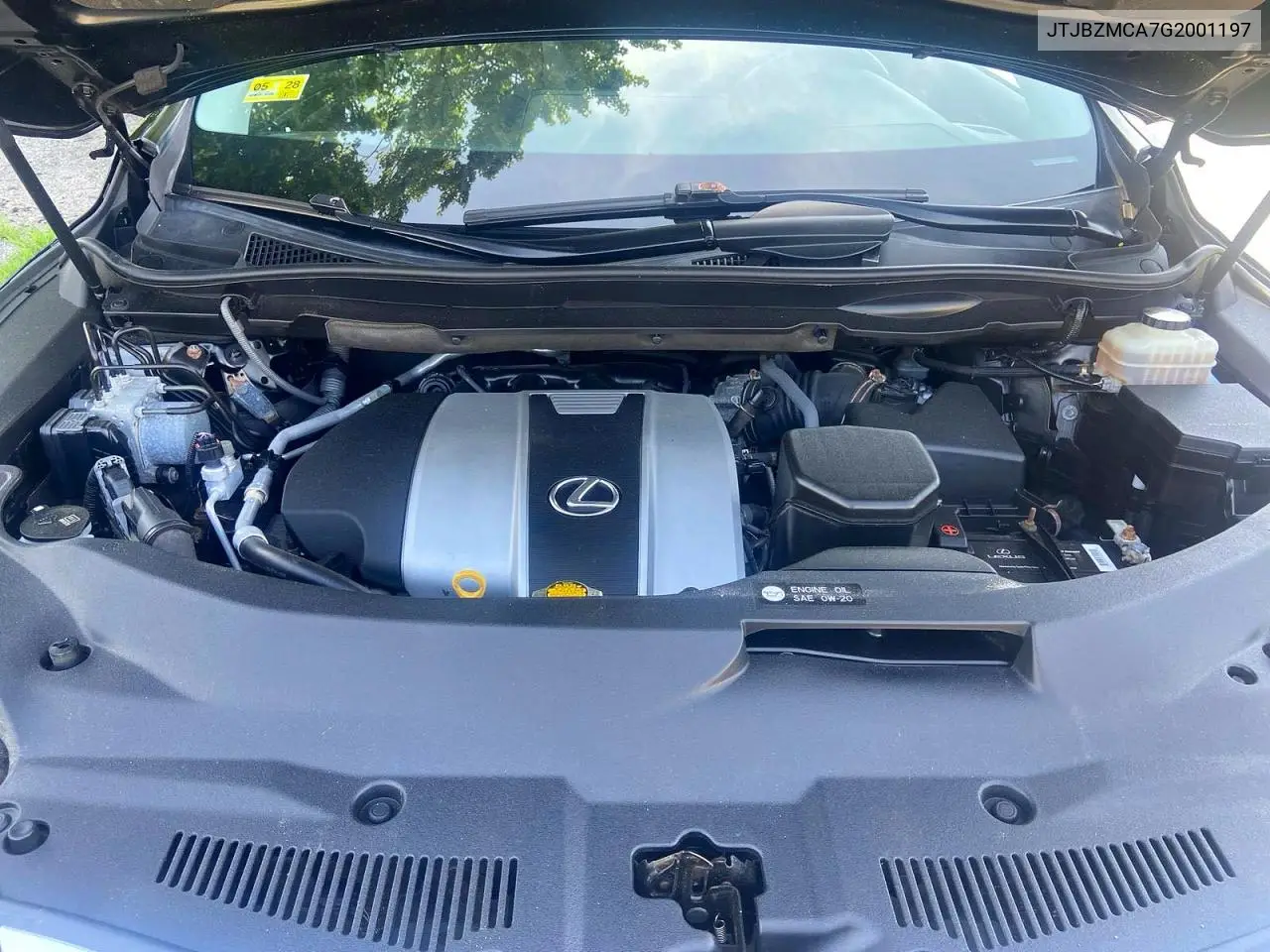 2016 Lexus Rx 350 VIN: JTJBZMCA7G2001197 Lot: 62050796