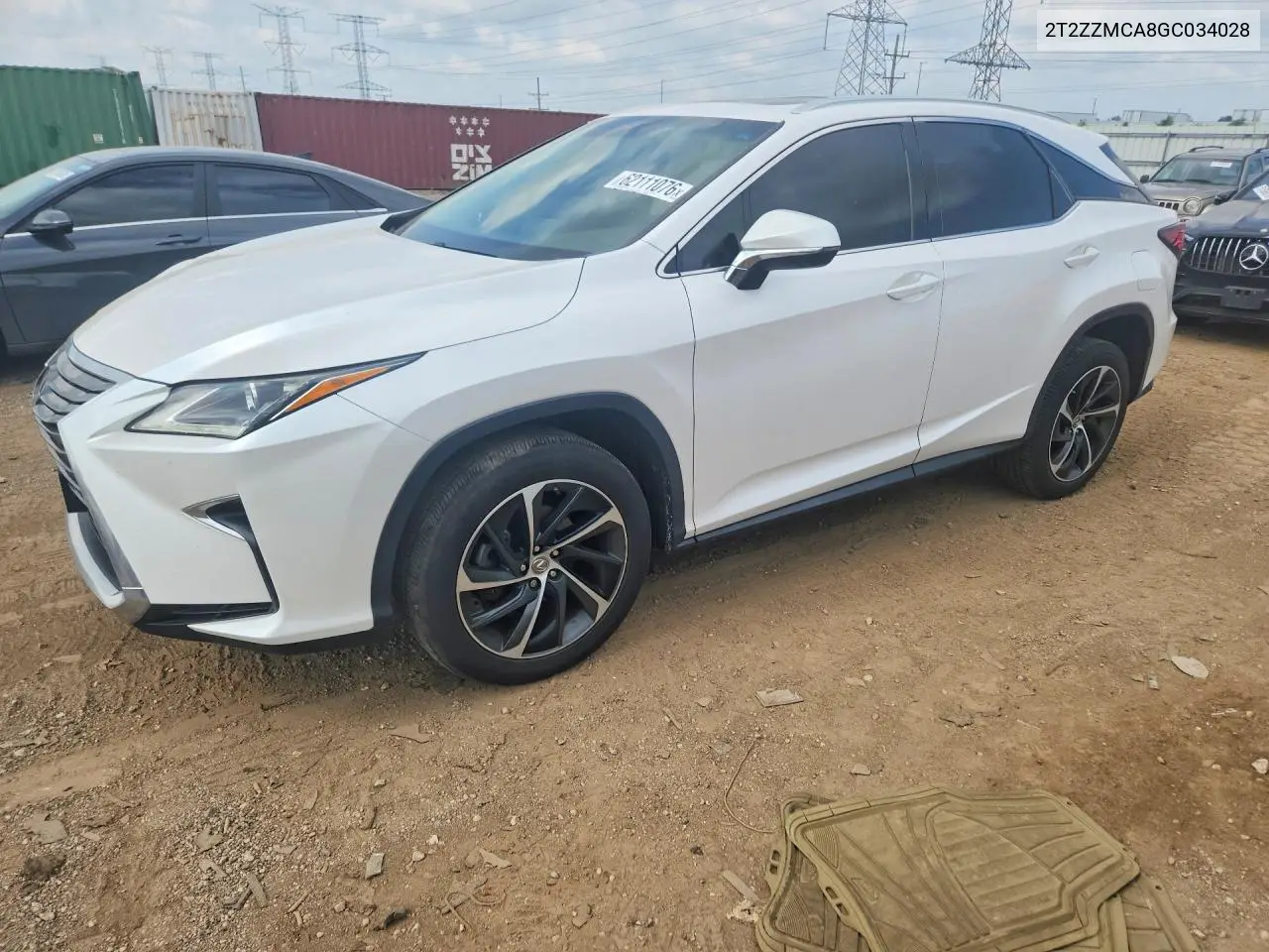 2016 Lexus Rx 350 VIN: 2T2ZZMCA8GC034028 Lot: 62111076