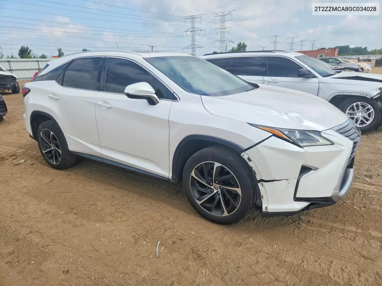 2016 Lexus Rx 350 VIN: 2T2ZZMCA8GC034028 Lot: 62111076