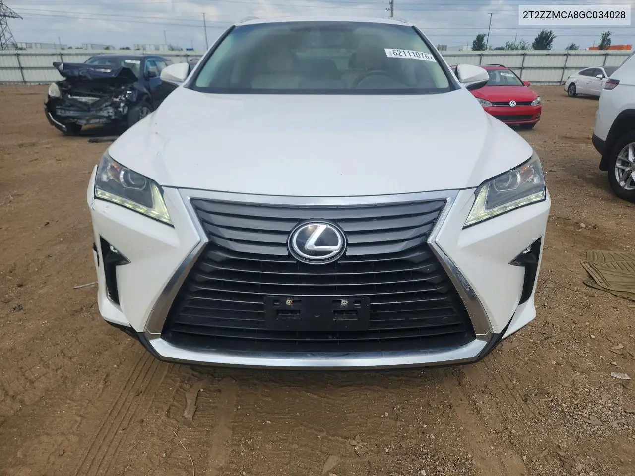 2016 Lexus Rx 350 VIN: 2T2ZZMCA8GC034028 Lot: 62111076