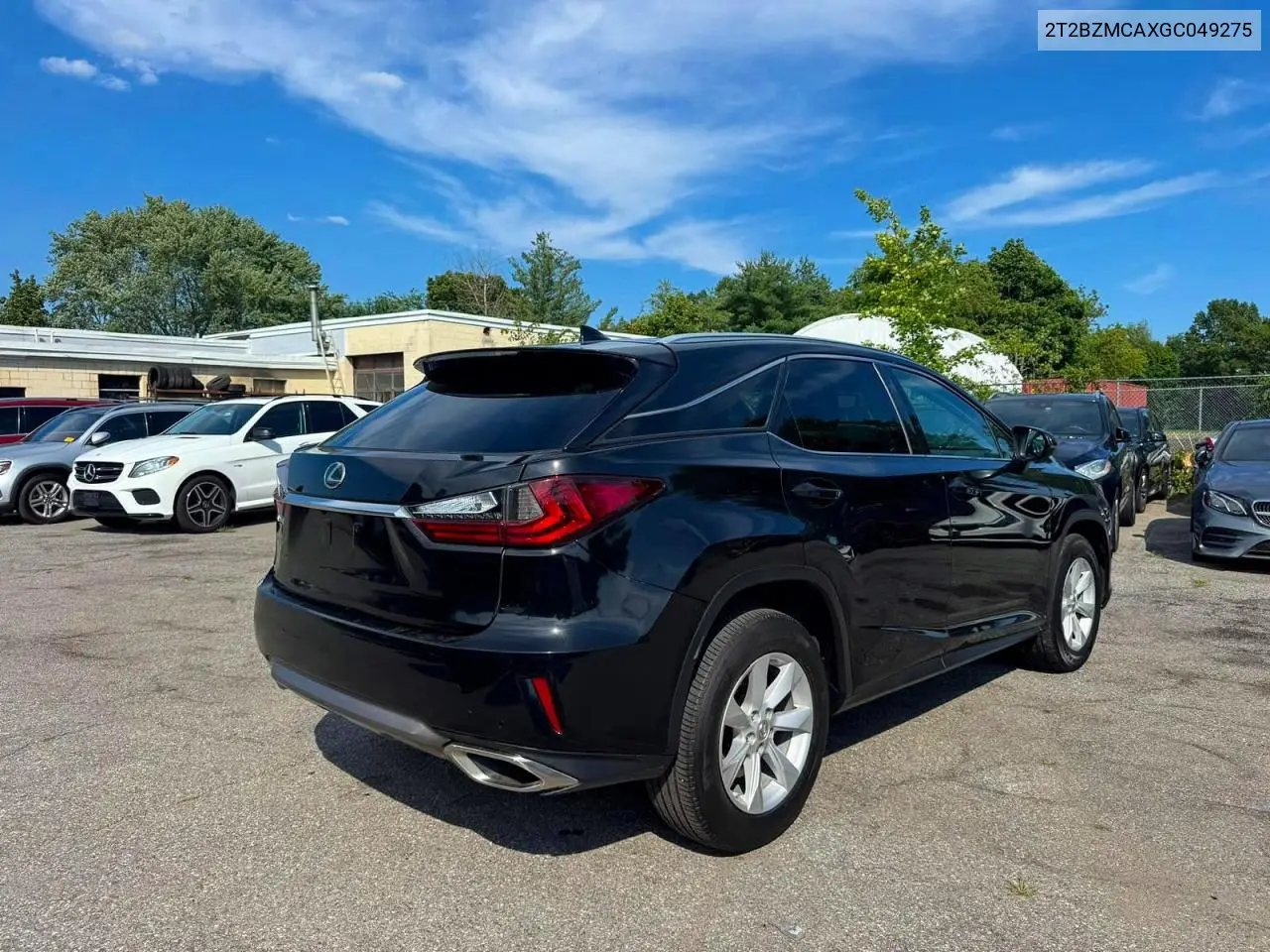 2016 Lexus Rx 350 Base VIN: 2T2BZMCAXGC049275 Lot: 62324516