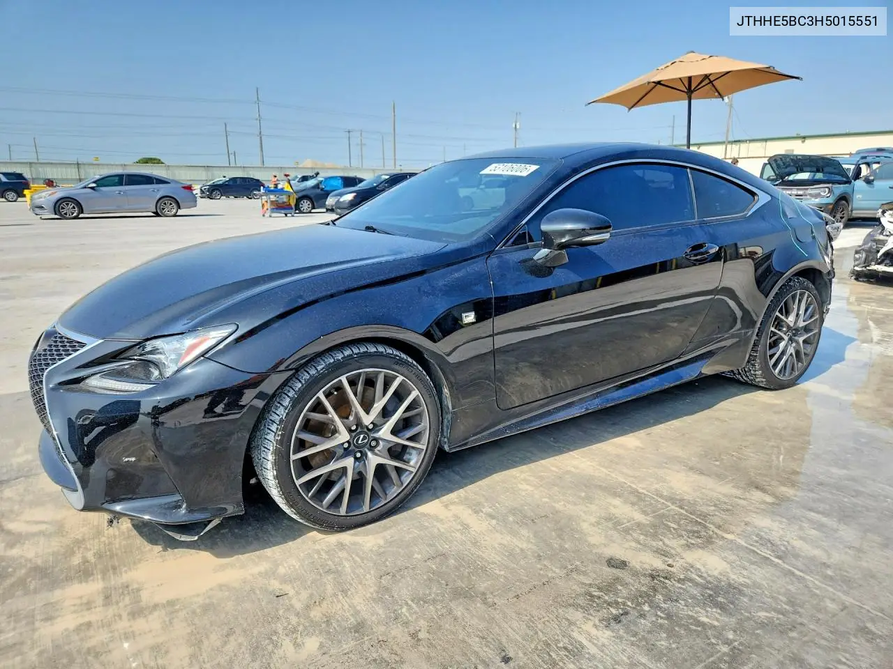 2017 Lexus Rc 350 VIN: JTHHE5BC3H5015551 Lot: 53106006