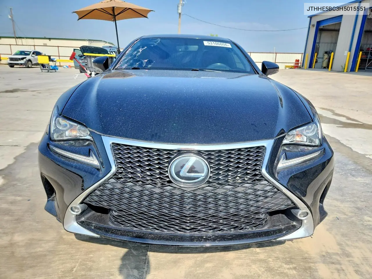 2017 Lexus Rc 350 VIN: JTHHE5BC3H5015551 Lot: 53106006