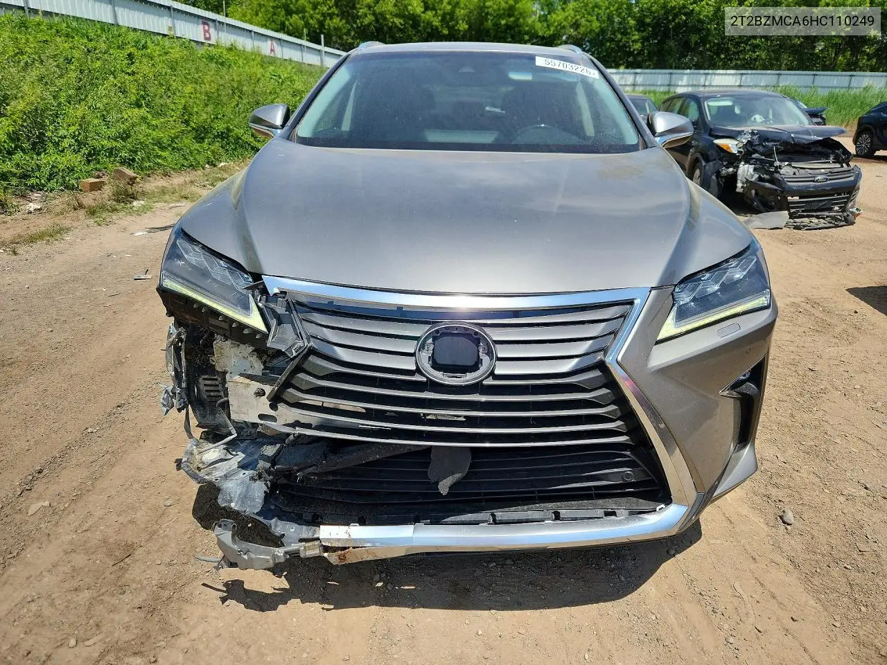 2017 Lexus Rx 350 Base VIN: 2T2BZMCA6HC110249 Lot: 55703226